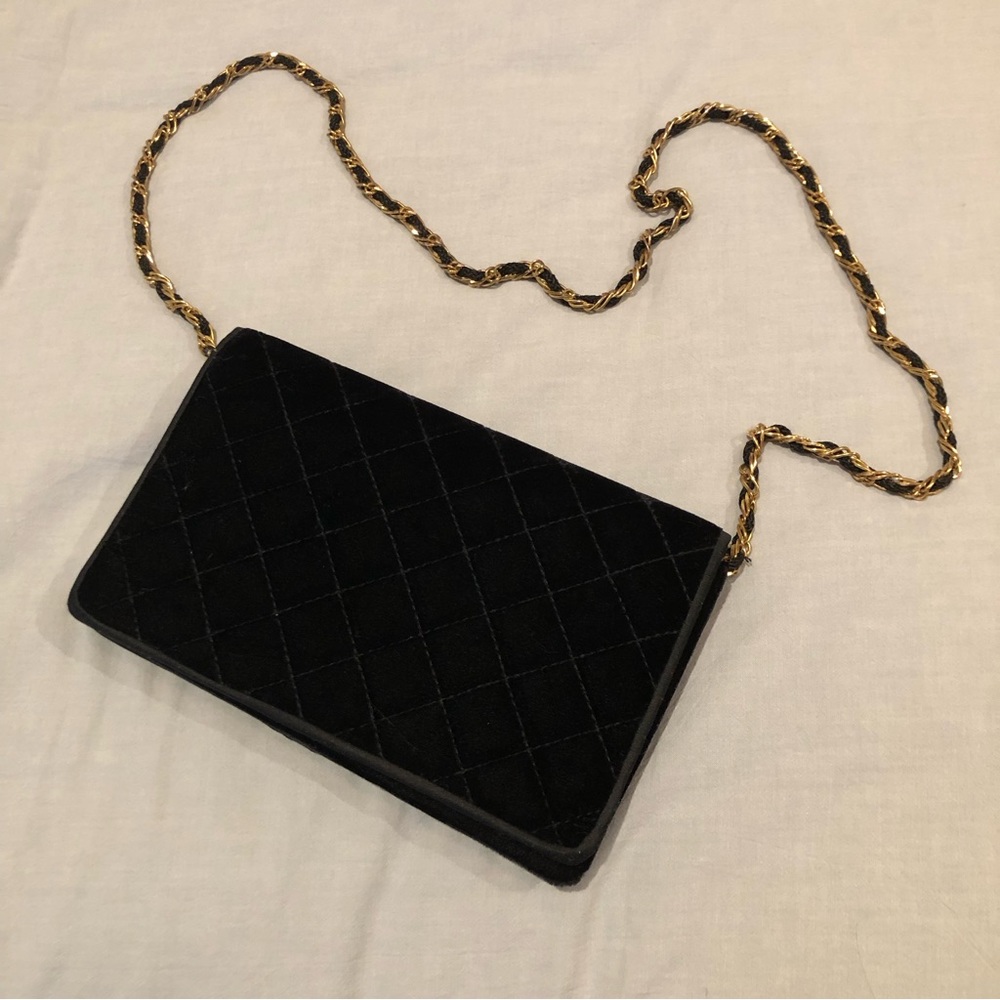 Black Velvet Crossbody/Clutch